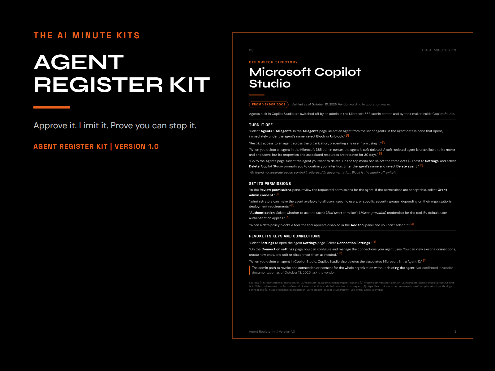 The Agent Register Kit cover