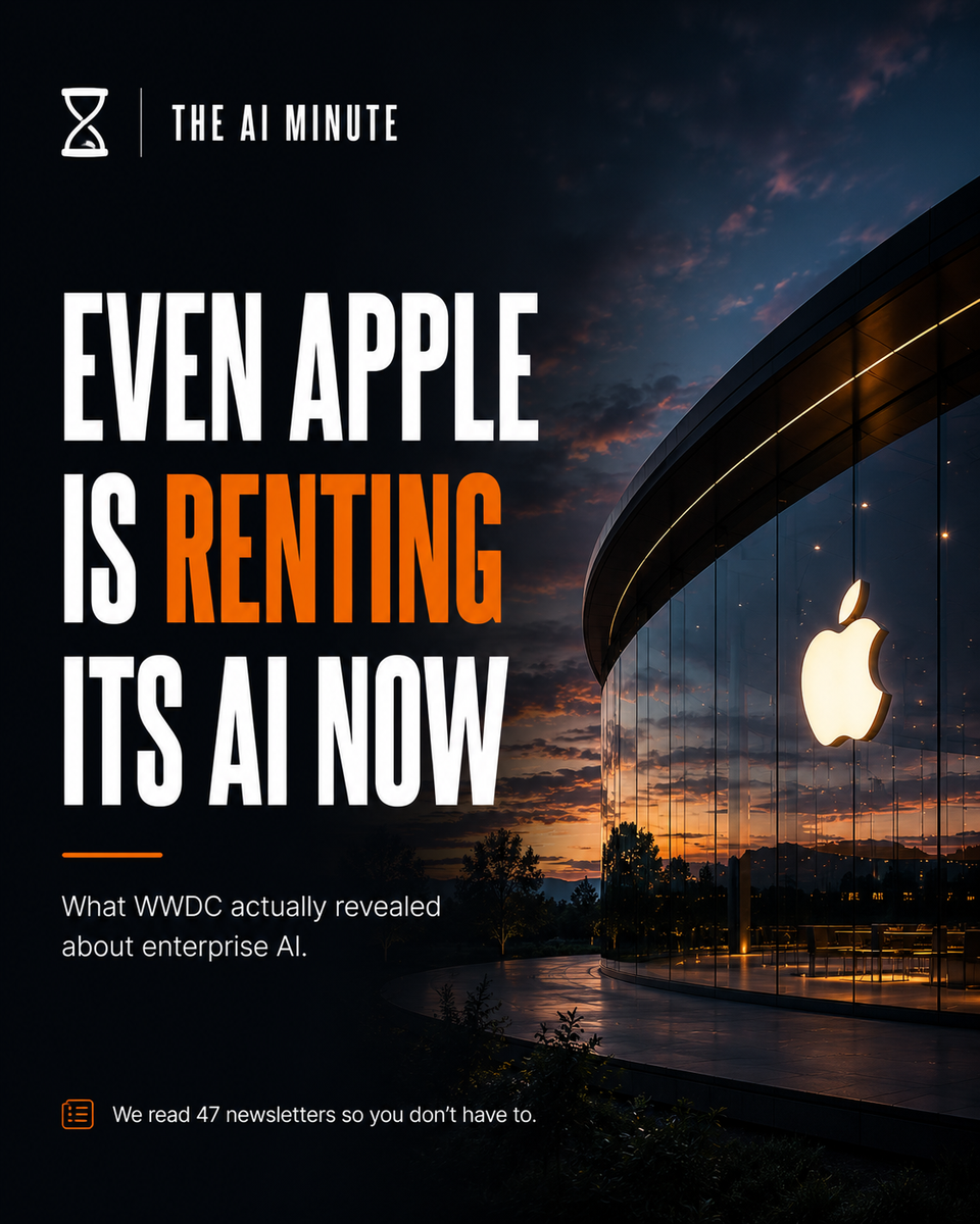 Even Apple Is Renting Its AI Now — The AI Minute Issue #36, cover slide